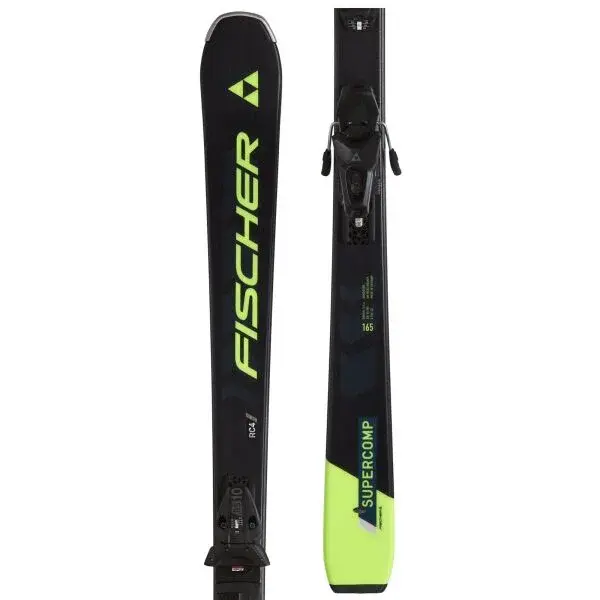 Fischer RC4 SUPERCOMP SLR + RS 10 GW SLR Zjazdové lyže, tmavo modrá, veľkosť