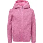 Lewro ZAN Dievčenská flísová mikina svetrového vzhľadu, ružová, veľkosť 140-146