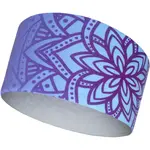 Runto MANDALA Športová elastická čelenka, svetlomodrá, veľkosť UNI
