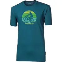 PROGRESS BARBAR BIKER Pánske bambusové tričko, modrá, veľkosť