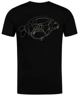 Korda tričko one liner tee black - xxl