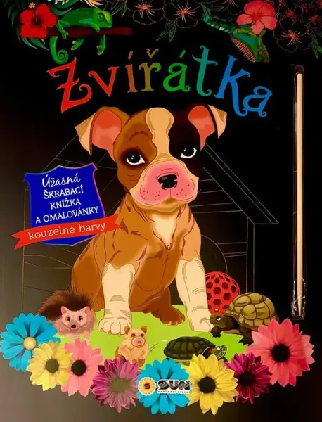 Zvířátka - úžasná škrábací knižka a omalovánky (Defekt)