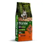 MONGE BWild Grain Free Adult All Breeds 12kg bezobilninové kompletné krmivo pre dospelých psov všetkých plemien s kačacím mäsom a zemiakmi