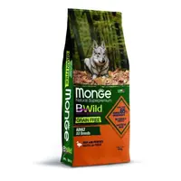 MONGE BWild Grain Free Adult All Breeds 12kg bezobilninové kompletné krmivo pre dospelých psov všetkých plemien s kačacím mäsom a zemiakmi