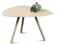 Stolek Mira, průměr 60 cm, béžový