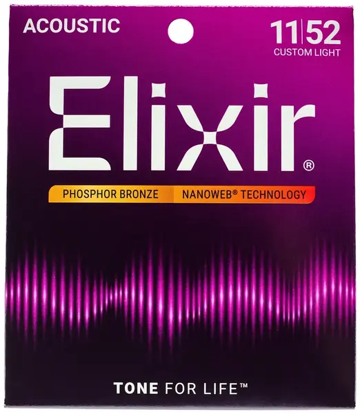 Elixir Nanoweb Phosphor Bronze Custom Light