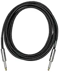 Cascha Standard Line Guitar Cable Straight Black Tweed 9m