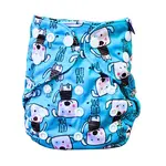 GaGa's pleny Novorozenecké svrchní kalhotky Pejsek na patentky