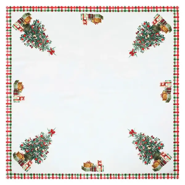 X-Mas UBRUS, 80/80 cm, bílá
