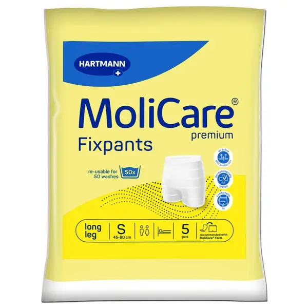 Molicare Premium Fixpants fixační kalhotky  S obvod boků 45-80cm 5ks