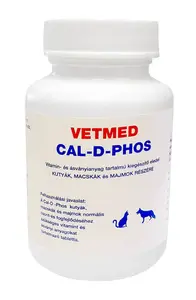 VETMED Cal-d-phos tablety pre psov a mačky 75 ks