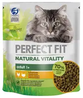 Perfect Fit Natural Vitality Adult 1+ krmivo pre mačky s kuracím a morčacím mäsom 650 g