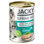 Jacky Supreme Paté konzerva pre sterilizované mačky - losos 400 g