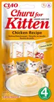 Inaba Ciao Churu Kitten krémové krmivo pre mačky - kura 4 x 14 g