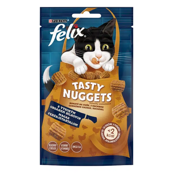 Felix Tasty Nuggets maškrty - kura, kačica 50 g