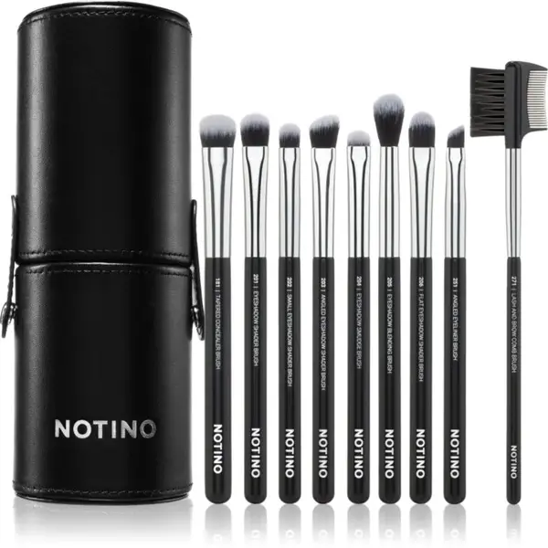 Notino Makeup Brushes Eye Area Professional Make-Up Brush Set sada štetcov s puzdrom
