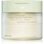 celimax Ji Woo Gae Cica BHA Blemish Toner Pad exfoliačné vankúšiky pre citlivú pleť so sklonom k akné 60 ks