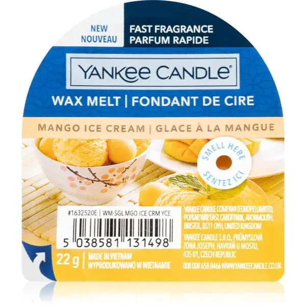 Yankee Candle Mango Ice Cream vosk do aromalampy 22 g