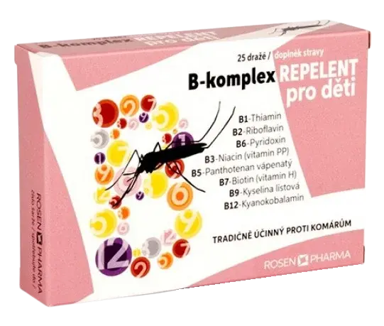 ROSEN PHARMA B-komplex REPELENT pre deti 25 tabliet