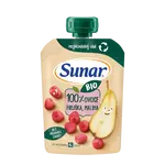 SUNAR BIO ovocná kapsička hruška, malina 4m+ 100 g