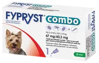 FYPRYST Combo 67 mg/60 3 mg Psy 2-10 kg Roztok na kvapkanie na kožu pre malé psy 1 ks