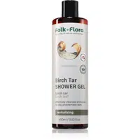 Folk & Flora Birch Tar vyživujúci sprchový gél 400 ml