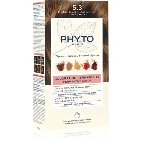 Phyto Color farba na vlasy bez amoniaku odtieň 5.3 Light Golden Brown 1 ks