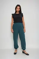 Marisse Green Cotton Trousers