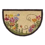 Rohožka polkruh LÚKA kokosové vlákno 40 x 60 cm