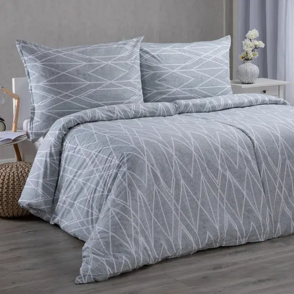 Krepové posteľné obliečky GRAY STRIPES