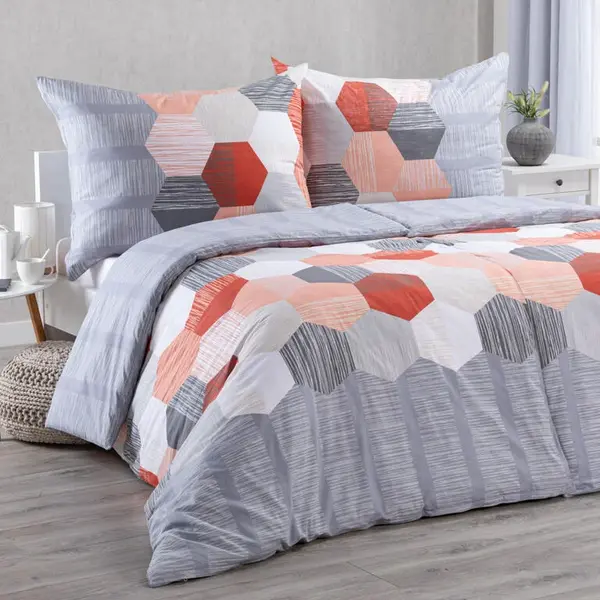 Bavlnené renforcé posteľné obliečky HONEYCOMB