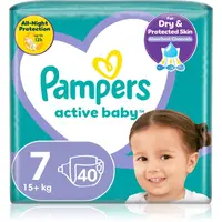 Pampers Active Baby Size 7 jednorazové plienky 15+ kg 40 ks