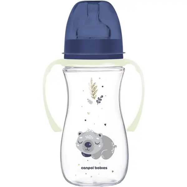 Canpol babies EasyStart Sleepy Koala 300 ml dojčenská fľaša 12 m+ Blue 300 ml