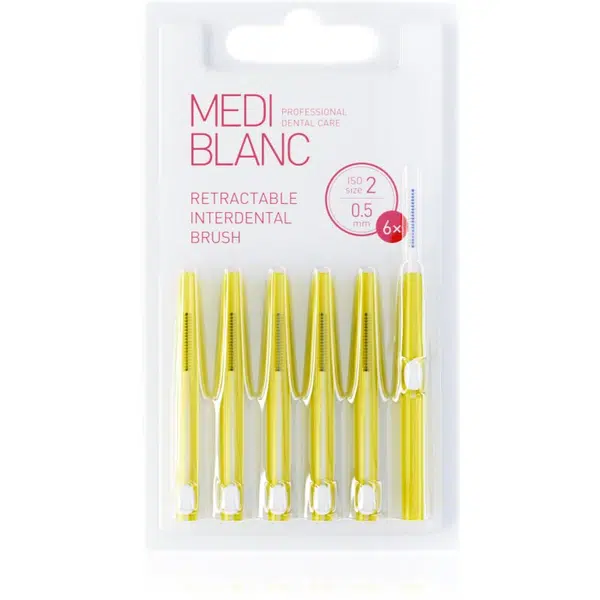 MEDIBLANC Interdental TB Pull Out System 0.5mm vysúvacia medzizubná kefka 6 ks
