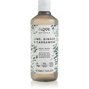 I Love Naturals Lime, Ginger & Cardamom sprchový gél 500 ml