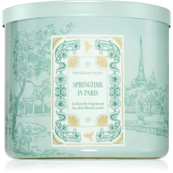 Bath & Body Works Springtime In Paris vonná sviečka 411 g