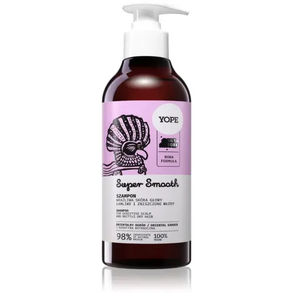 Yope Daily Heroes Smooth Shampoo Oriental Garden posilňujúci šampón pre poškodené a krehké vlasy 300 ml