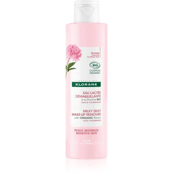 Klorane Peony Milky Silky Make-up Remover odličovacie mlieko pre upokojenie pokožky 200 ml