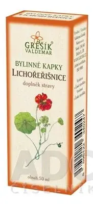 GREŠÍK Bylinné kvapky kapucínka 50 ml