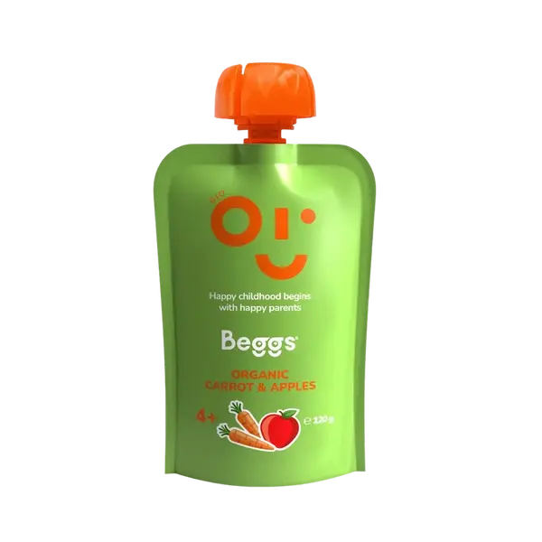 BEGGS BIO Mrkva a jablká 120 g