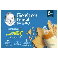 GERBER Cereal mliečko s kašou sušienkové 2 x 200 ml
