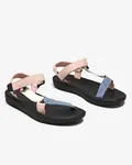 Resti Women's fabric sandals in pink Ojo