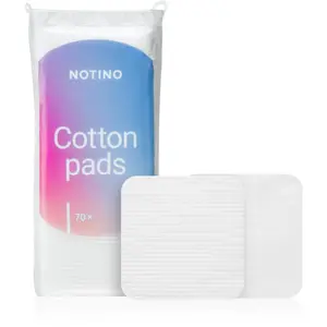 Notino Cotton Pads Large Square bavlnené tampóny na odlíčenie a čistenie pleti 70 ks