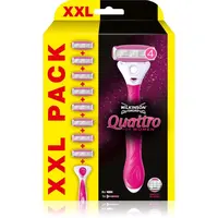 Wilkinson Sword Quattro for Women Aloe & Vit. E holiaci strojček náhradné čepieľky 8 ks