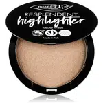 puroBIO Cosmetics Resplendent Highlighter krémový rozjasňovač odtieň 01 Sparkling Wine 9 g