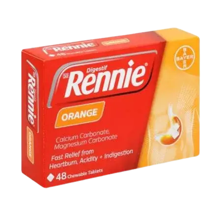 RENNIE s príchuťou pomaranča 48 tabliet 48 tabliet