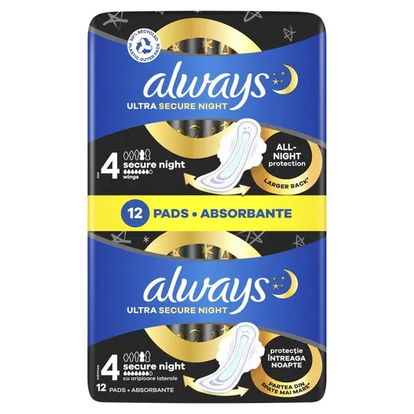 ALWAYS vložky Ultra Extra Night Protection 12 ks