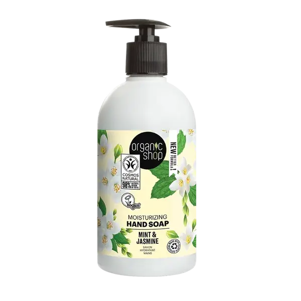 ORGANIC SHOP Hydratačné mydlo na ruky Mäta a jazmín 500 ml