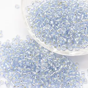 6/0 Transparent Glass Round Seed Beads