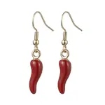 Alloy Enamel Chili Dangle Earring